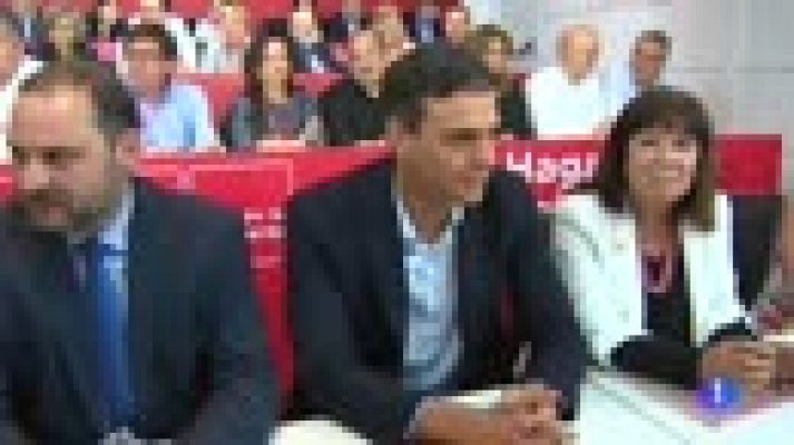 Telediario 1 - El Comité Federal respalda la moción de Sánchez, que no despeja cuando convocaría elecciones