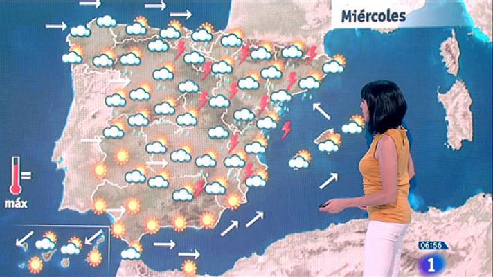 La inestabilidad se limitará hoy al noreste y cederán las tormentas