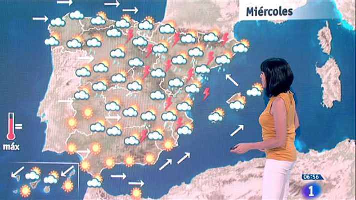 El tiempo - La inestabilidad se limitará hoy al noreste y cederán las tormentas