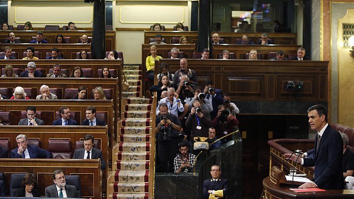 Sánchez se compromete "por responsabilidad" a mantener los Presupuestos del Gobierno de Rajoy