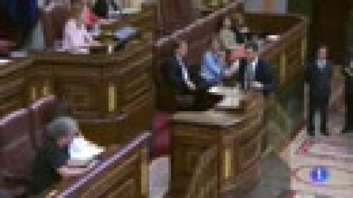 Telediario 1 - Sánchez, a Rajoy: "Dimita y esta moción de censura habrá terminado aquí y ahora"