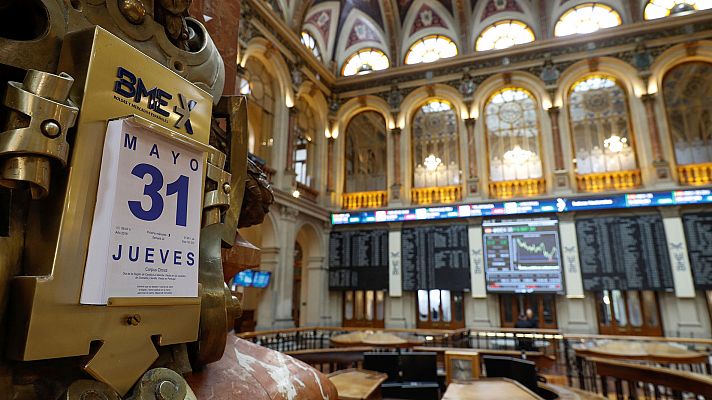 Telediario 1 - La bolsa registra en mayo el segundo peor resultado mensual del año