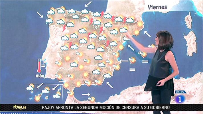 El tiempo - Este viernes desciende la nubosidad, pero los chubascos siguen en el norte peninsular