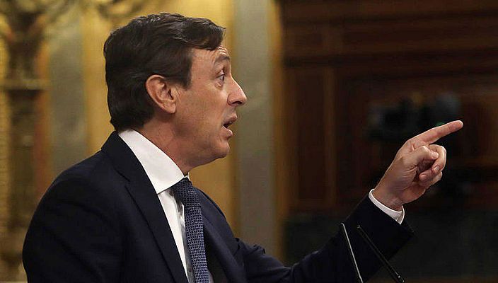 Telediario 1 - Rafael Hernando carga contra Sánchez por sus pactos para llegar a La Moncloa
