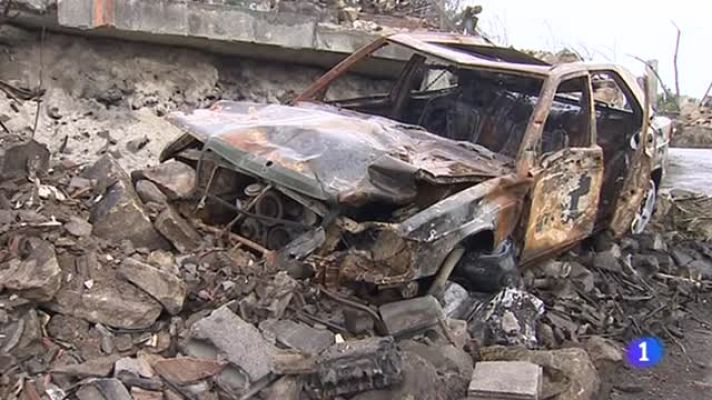 Telediario 1 - Se cumplen diez días de la explosión pirotécnica de Tui