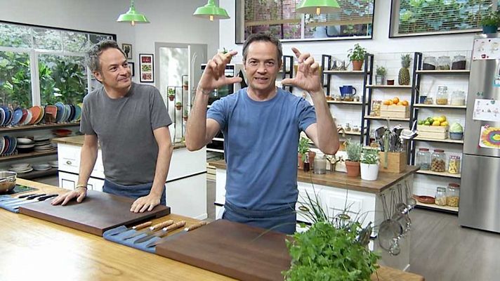 Torres en la cocina - Ensalada de berenjenas y cordero con calabaza