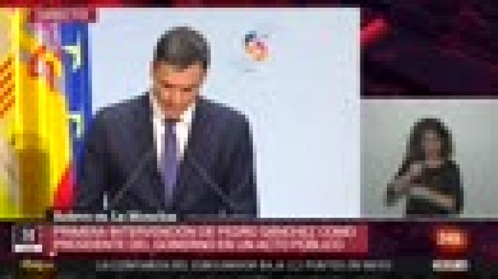 Pedro Sánchez: "El ánimo del nuevo Gobierno será el de anteponer siempre el consenso a la crispación"