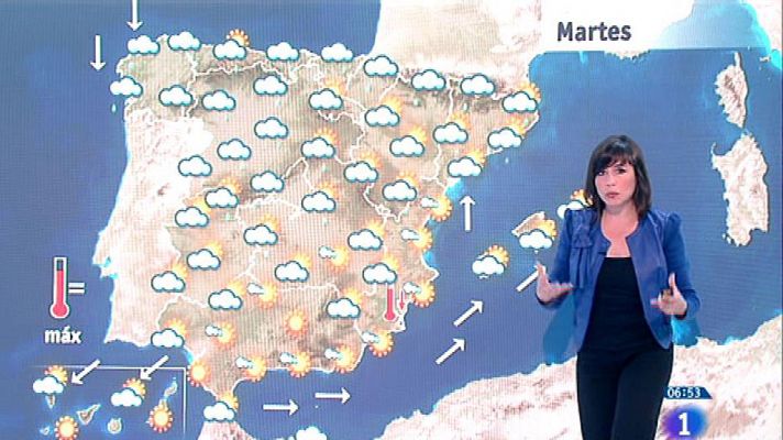 Este martes habrá precipitaciones en el norte peninsular con posibilidad de tormentas