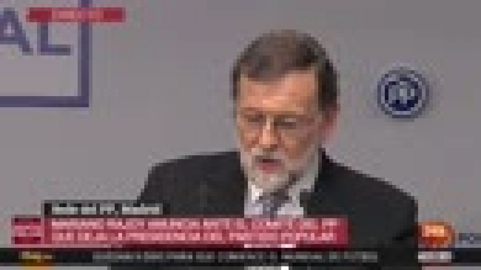 Rajoy muy emocionado al anunciar que deja la presidencia del PP