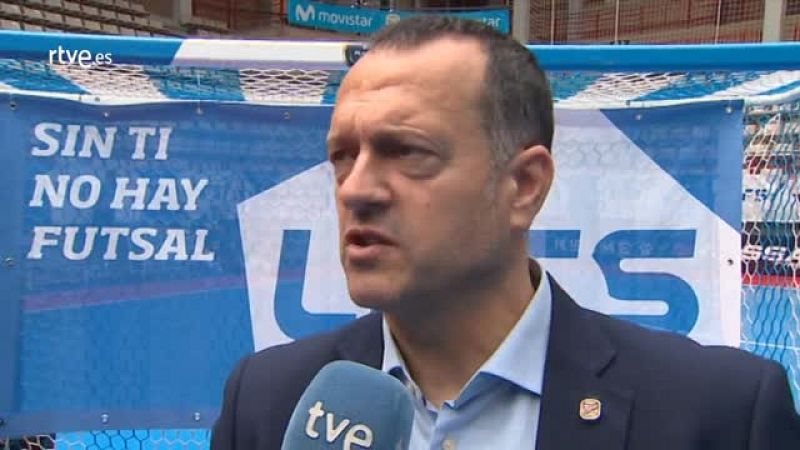 Jesús Velasco, entrenador del Movistar Inter, prevé una final de la Liga frente al Barcelona "muy dura, muy complicada y con partidos al límite", repasó que los cinco duelos entre ambos de este curso se han "definido por detalles" y apuntó que el equ