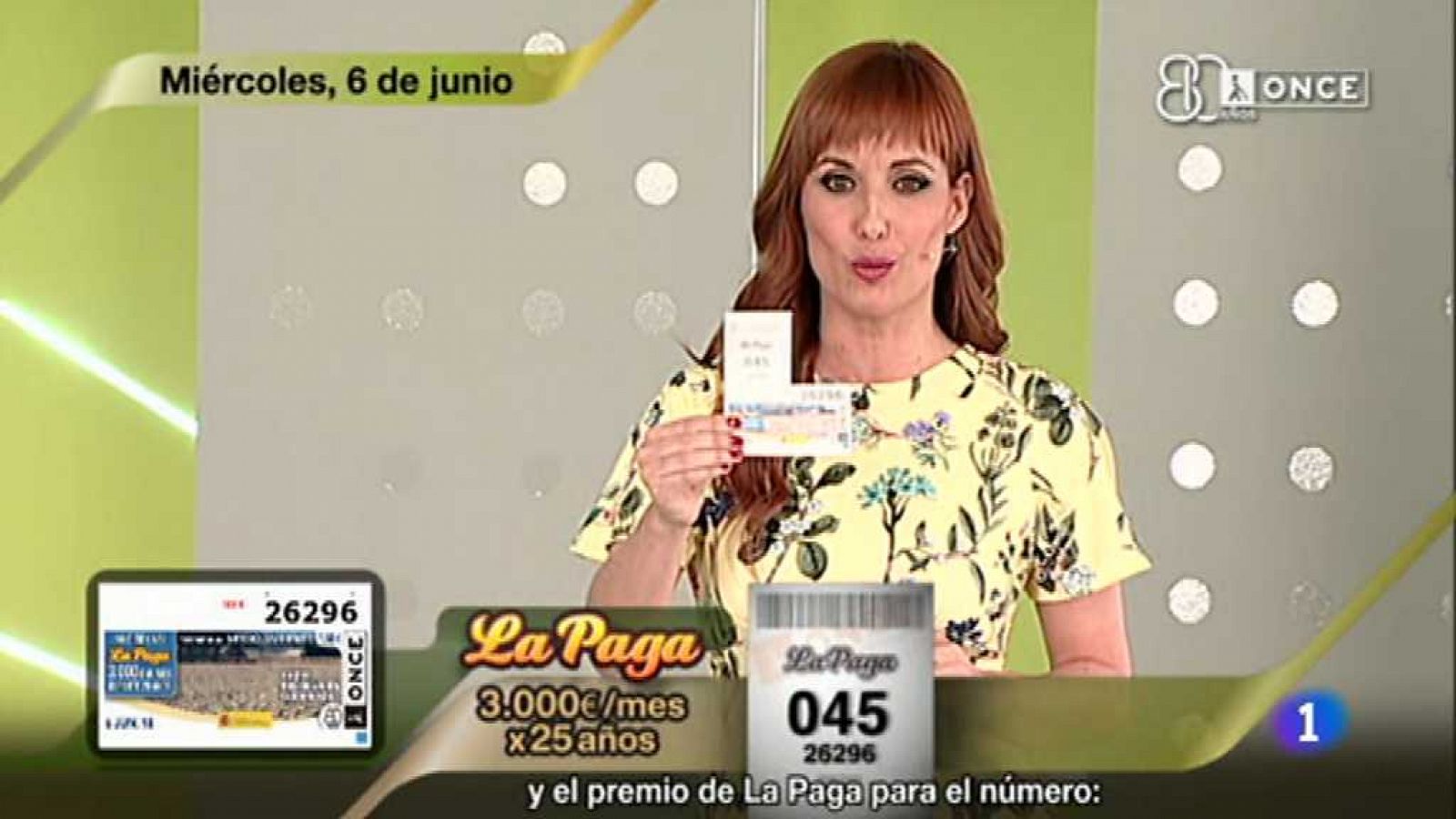 Sorteos ONCE: Sorteo ONCE - 06/06/18 | RTVE Play