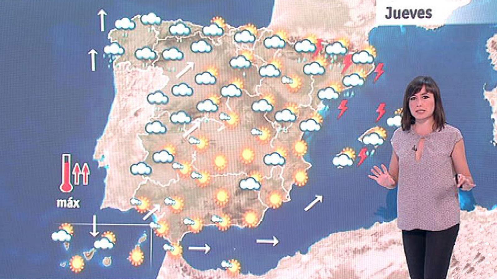 El Tiempo: Tormentas fuertes en Baleares y Cataluña