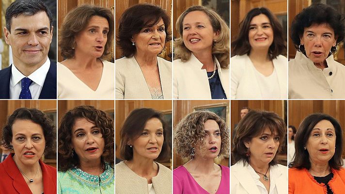La 2 Noticias - El gobierno de Sánchez es el de mayor proporción de mujeres en el mundo