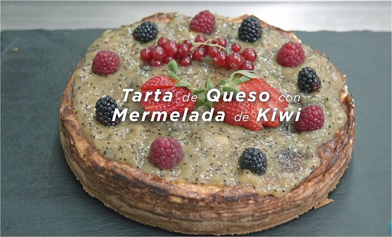 La ciencia de la salud - Tarta de queso con mermelada de kiwi