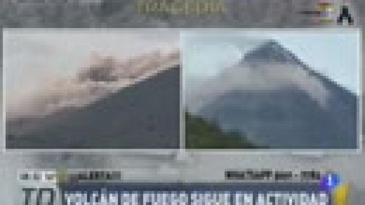 Telediario 1 - El volcán de Fuego sigue expulsando material volcánico y dificultando las tareas de rescate
