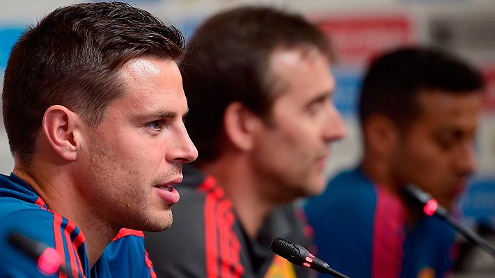 Telediario 1 - La selección española se familiariza con el VAR