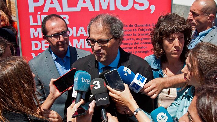 Torra ve una "buena noticia" su reunión con Sánchez