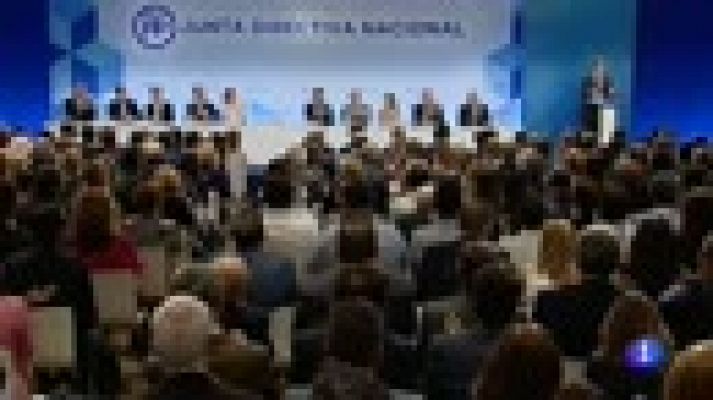 Telediario 1 - Rajoy, ante el congreso del PP para su relevo: "No tengo sucesores ni delfines"