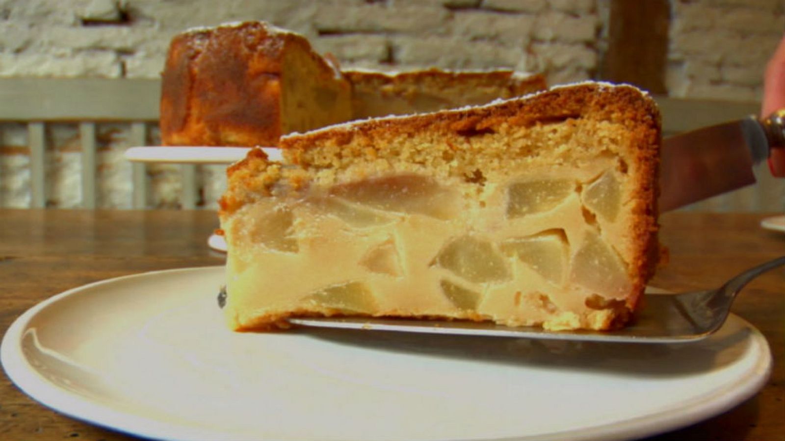 Tarta de pera con ingredientes ecológicos