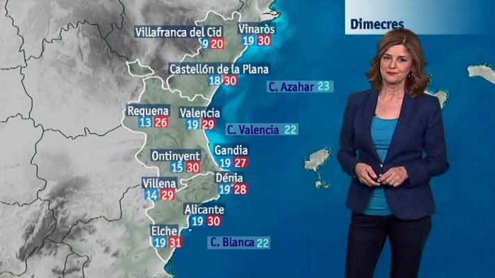 L'informatiu - Comunitat Valenciana - El tiempo en la Comunidad Valenciana - 11/06/18