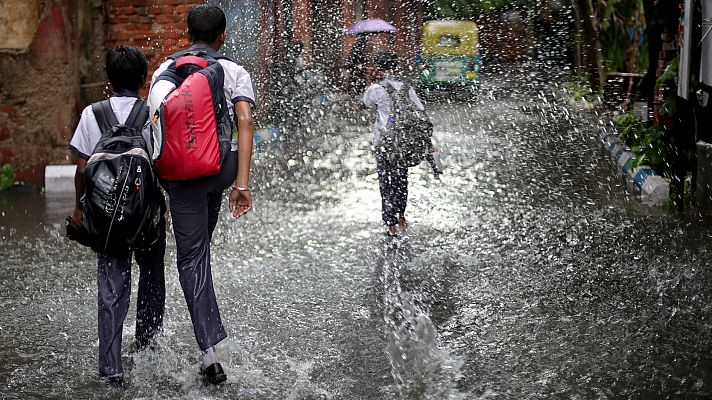 Intensas lluvias en el Cantábrico y tormentas en Pirineos y Gerona     