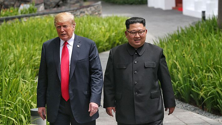 Telediario 1 - Corea del Norte y Estados Unidos, una reunión histórica para poner fin a un odio histórico