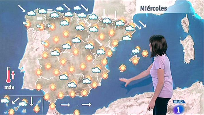 Este miércoles habrá fuertes lluvias en Pirineos y Girona y viento en el Cantábrico
