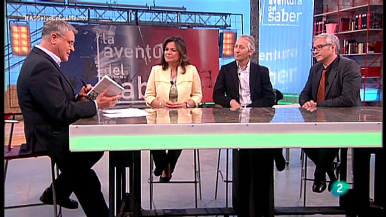 La aventura del saber. TVE. Comunicación en los medios. 'Cine y Salud' del Gobierno de Aragón. Universidad de Zaragoza. Carlos Gurpegui. Carmen Marta Lazo y José Antonio Gabelas