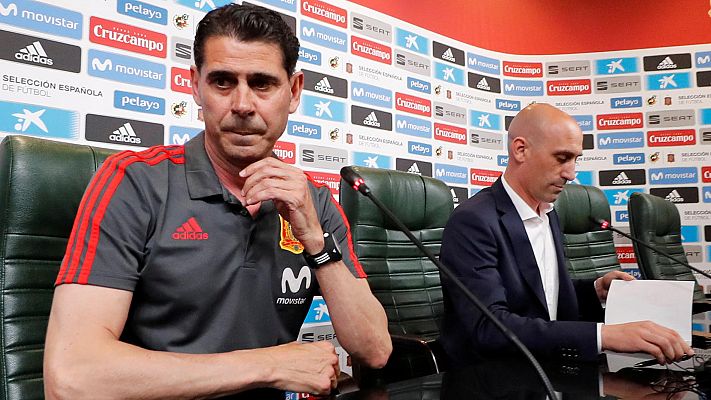 Telediario 1 - Rubiales destituye a Lopetegui y nombra a Hierro para el Mundial