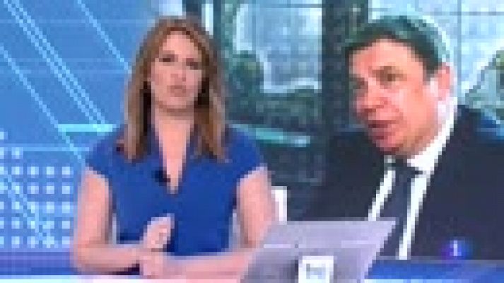 Telediario 1 - El PP pide la dimisión del ministro de Agricultura, imputado por un caso de robo de agua en Doñana