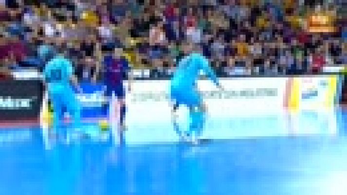  - El FC Barcelona Lassa se impone a Movistar Inter y fuerza el cuarto partido (3-2)