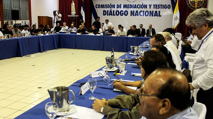 Telediario 1 - Acuerdo para que organismos internacionales investiguen las muertes en la crisis de Nicaragua