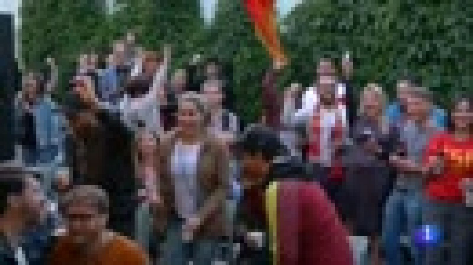 Mundial 2018. Así se vivió el Portugal - España en la 'fan zone' de Moscú | Ver