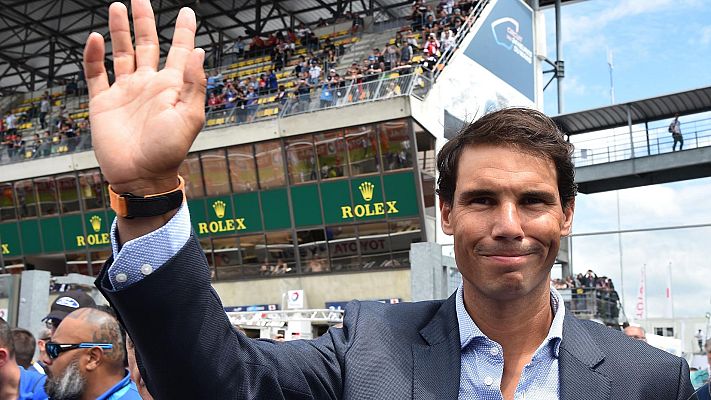 Telediario 1 - Nadal da el banderazo de salida a las 24 Horas de Le Mans