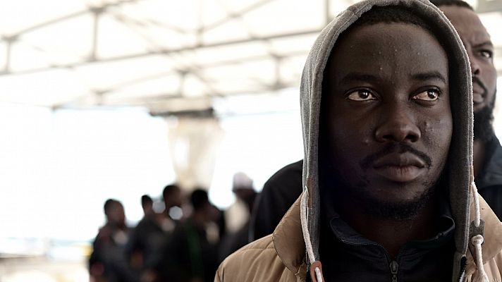 Telediario 1 - Ya están en España todos los migrantes rescatados por el Aquarius