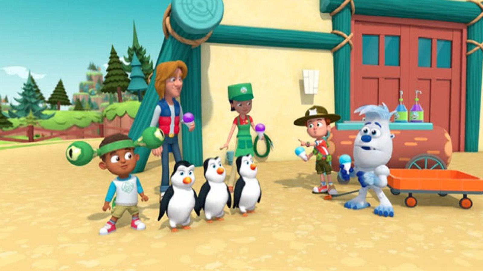 Pack penguins in Big Sky Park - Ranger Rob en inglés | Watch