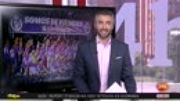 Telediario 1 - Valladolid se vuelca celebrando el ascenso de su equipo a Primera
