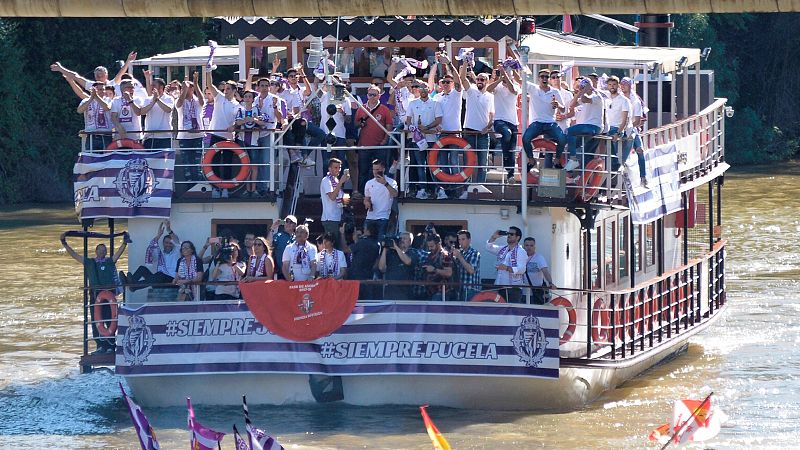 Valladolid se vuelca celebrando el ascenso de su equipo a Primera