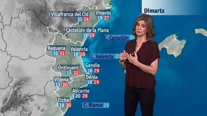 El tiempo en la Comunidad Valenciana - 18/06/18