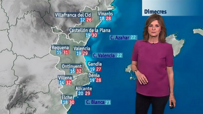 L'informatiu - Comunitat Valenciana - El tiempo en la Comunidad Valenciana - 19/06/18