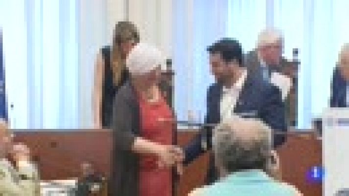 Telediario 1 - El PSC desbanca a Guanyem Badalona en Comú de la Alcaldía de Badalona con una moción de censura