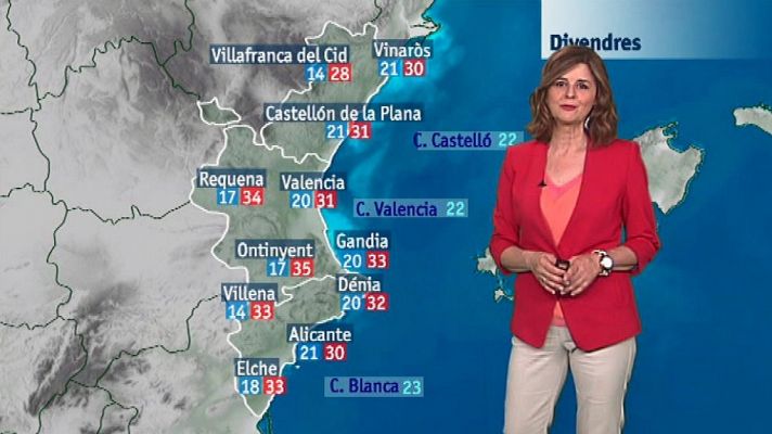 El tiempo en la Comunidad Valenciana - 21/06/18