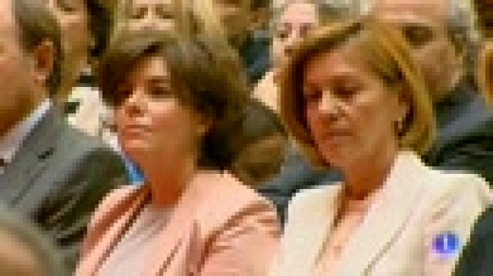 Telediario 1 - Cospedal cree que el PP necesita "alguien que dé la cara"