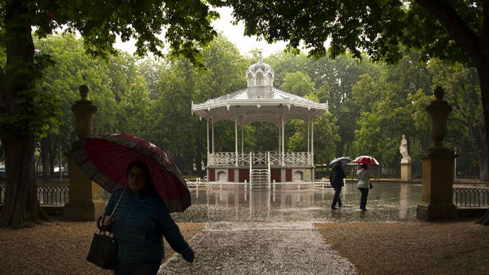 Chubascos y tormentas con granizo en Castilla y León y en Galicia