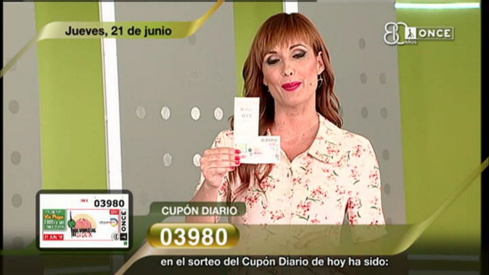 Sorteo ONCE - 21/06/18 - ver ahora