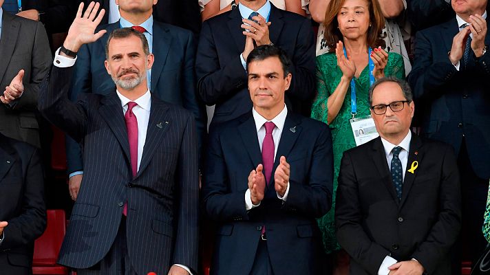 Informativo 24h - El Govern denuncia que se "seleccionó" al público de los Juegos Mediterráneos que abucheó a Torra