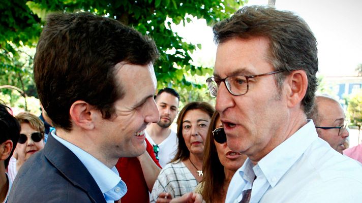 Telediario 1 - Casado promete "renovación de ideas" y Cospedal afirma que le habría gustado aplicar antes el 155 en Cataluña