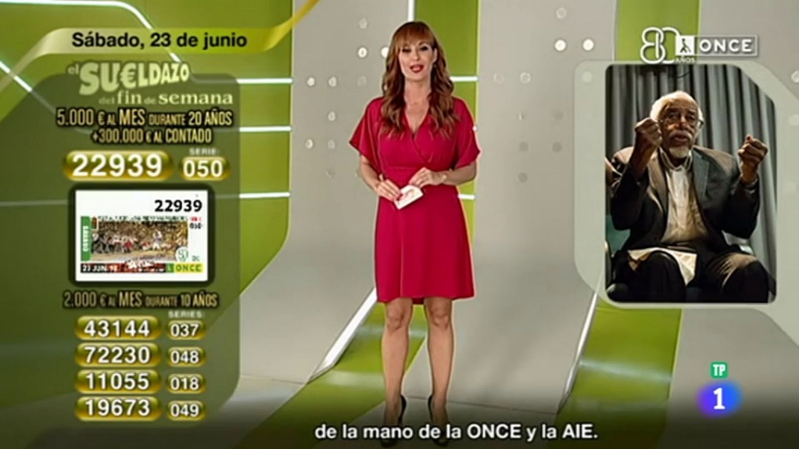 Sorteo ONCE - 23/06/18 - ver ahora