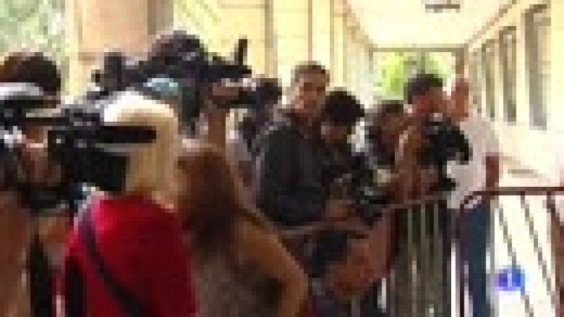 Los cinco miembros de 'La Manada' comparecen en los Juzgados de Sevilla tras su puesta en libertad