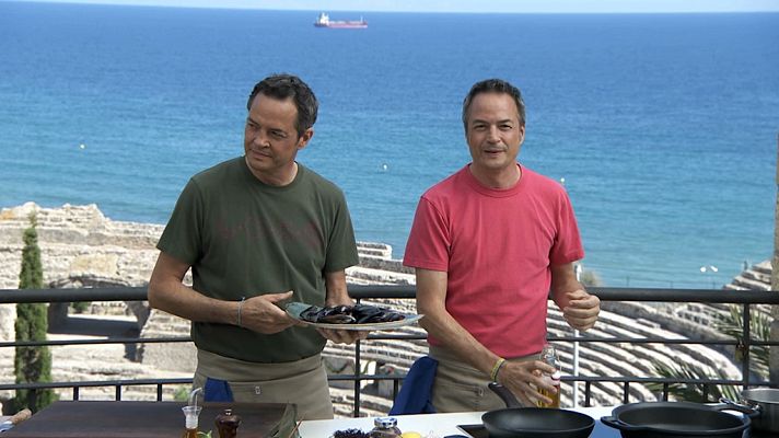 Torres en la cocina - Mejillones al ajillo y arroz a la brasa